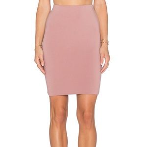 Rose colored Pencil skirt